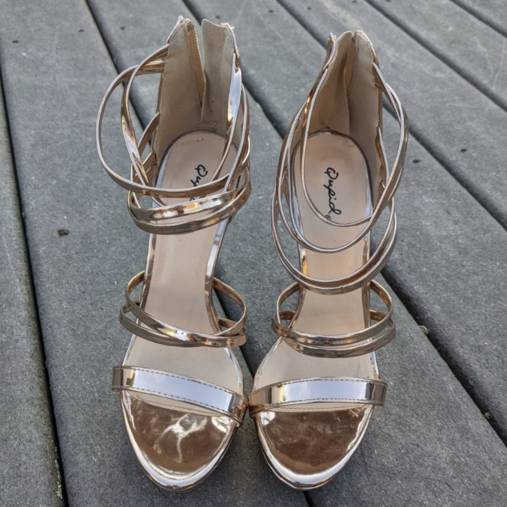 Qupid Stiletto Sandals